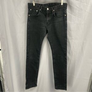 EDWIN TOKYO-JAPAN Black Denim Mens Skinny Jeans Size 30 X 32
